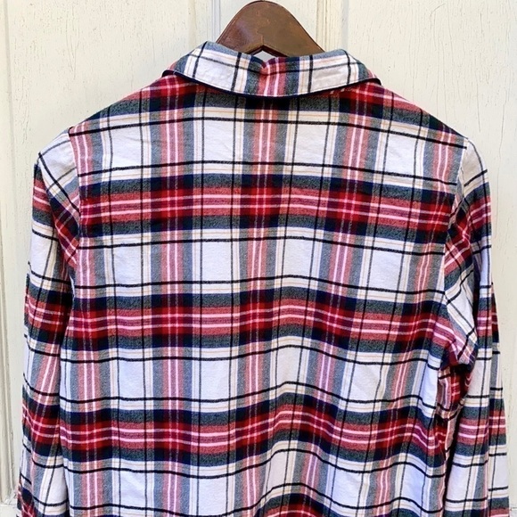 GAP + Pendleton Holiday Plaid Button Down Shirt/Pajama Top Sz S - Picture 9 of 13